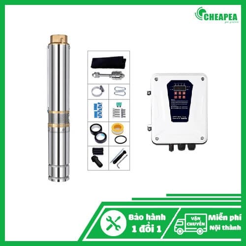 Bơm hỏa tiễn Năng lượng mặt trời 3HP HYBRID 2200W