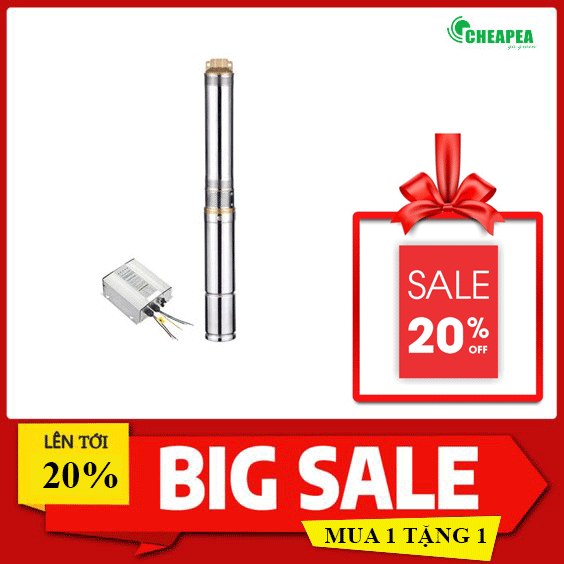 Bơm hỏa tiễn Năng lượng mặt trời Hangge 2200W – 7.5m3/h (Giảm giá 20% Bơm)