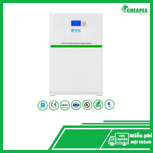 Pin lưu trữ Năng lượng mặt trời Cao cấp SWA 5.12Kwh | 51.2V – 100Ah