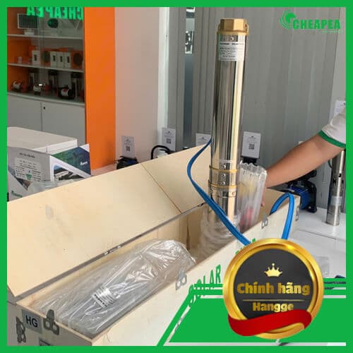 Bơm hỏa tiễn Năng lượng mặt trời Hangge 1500W 2HP cột áp 100M
