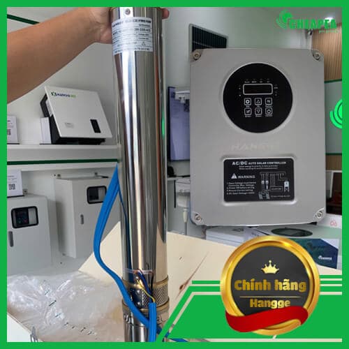 Bơm hỏa tiễn Năng lượng mặt trời Hangge 2200W 3HP Hybrid cột áp 185M