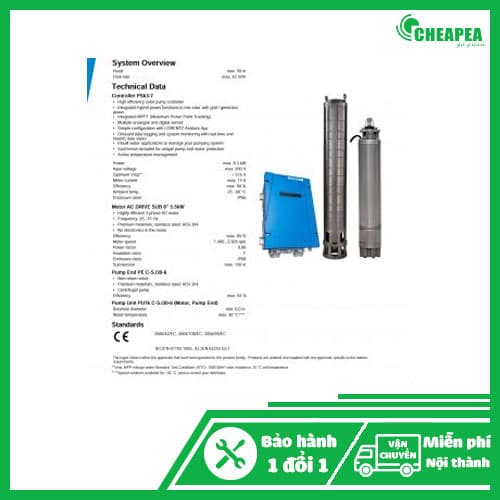 Bơm giếng PSk3-7 C-SJ17-7 (70M-22M3)