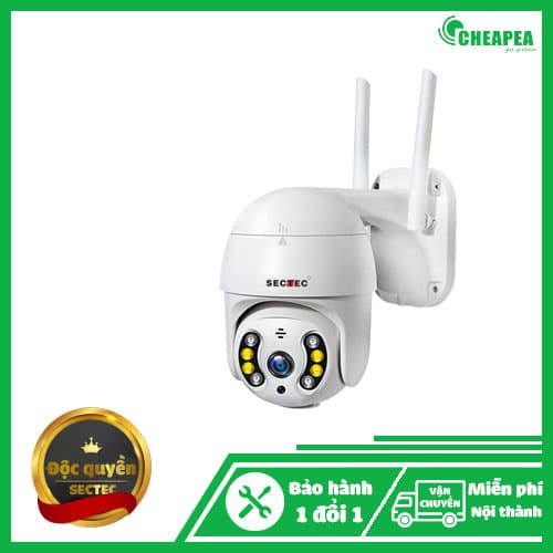 Camera năng lượng mặt trời SECTEC HD 1080P 1 inch Mini PTZ WIFI