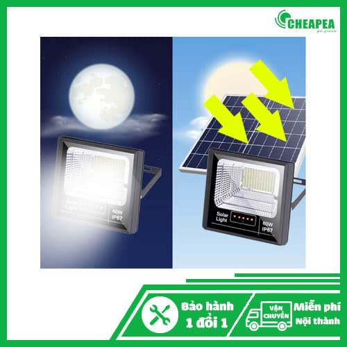 Đèn pha Năng lượng mặt trời 60W