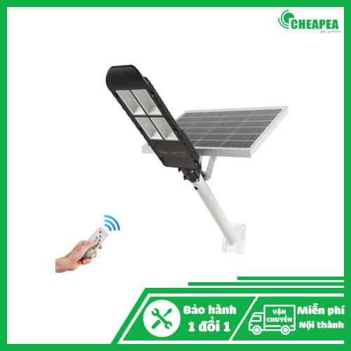 Đèn đường Năng lượng mặt trời 300W – Vỏ nhôm nguyên khối