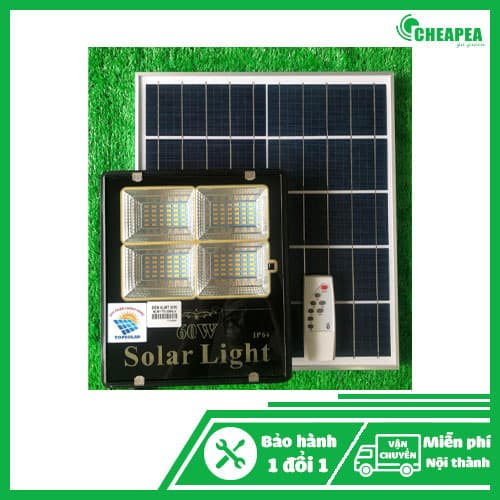 Đèn 60W Năng lượng mặt trời – Ánh sáng vàng