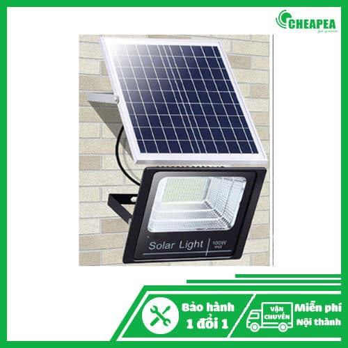 Đèn 100W Năng lượng mặt trời – Có báo mức pin