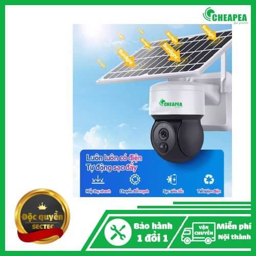Camera năng lượng mặt trời SECTEC Wifi