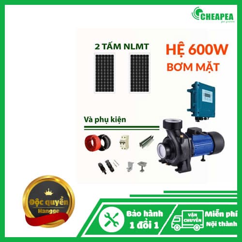 Hệ thống Bơm nổi Năng lượng mặt trời – 600W