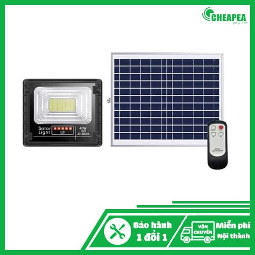 Đèn Pha Led Năng Lượng Mặt Trời JD-8840L (công suất 40W)