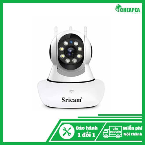 Camera Wifi Srihome 2MP 3 Râu – Đêm Có Màu, AI thông minh