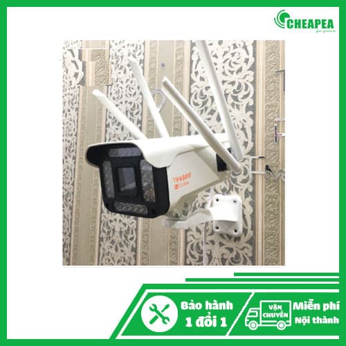 Camera Chống nước yoosee 3.0 32LED- Hỗ trợ xem đêm có màu