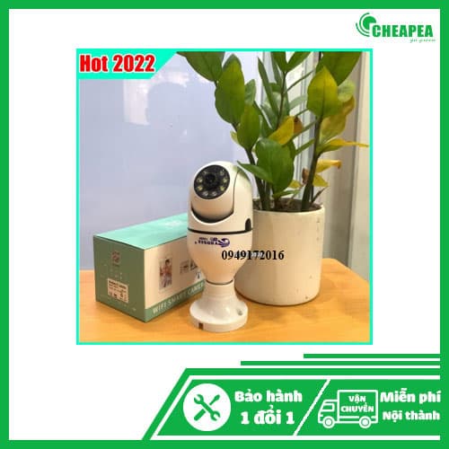 Camera chui bóng đèn 8 led – Mới nhất 2022