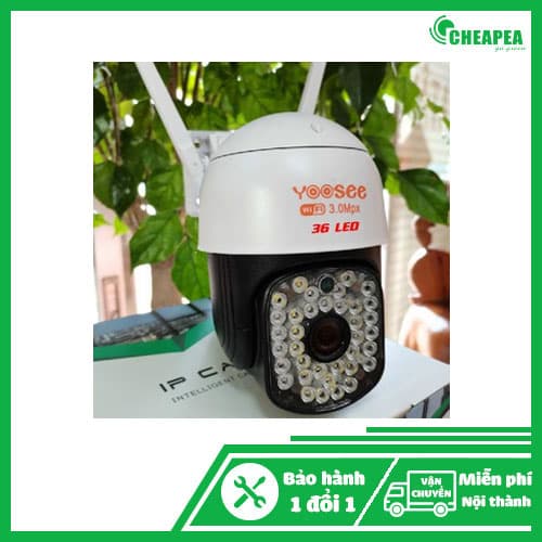 Camera YOOSEE PTZ 3.0 mẫu 36 LED – Xem đêm có màu (Mẫu Mini)