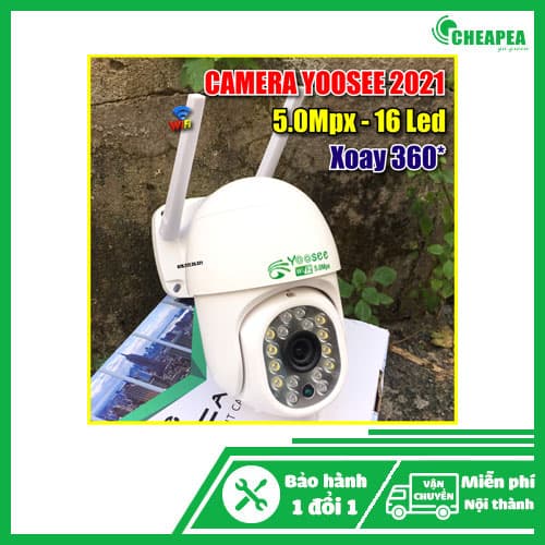 Camera YOOSEE PTZ 5.0 – Xem đêm có màu (Mẫu Mini)