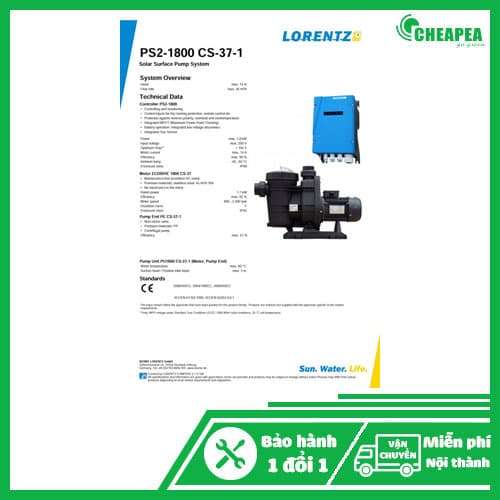 Bơm hồ bơi PS2-1800 CS-37-1 (14M-36M3)