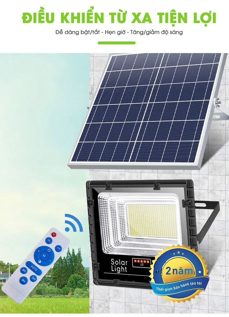 ĐÈN 100W NĂNG LƯỢNG MẶT TRỜI